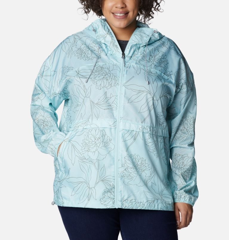 Jacheta Columbia Alpine Chill Windbreaker Dama Albastri Deschis | Plus Size WV819ZASQ